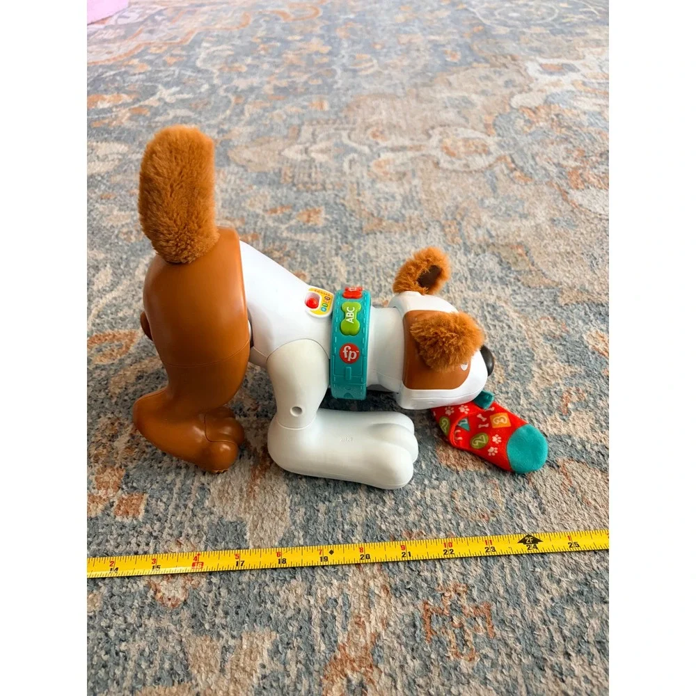 Fisher-Price 123 Crawl with Me Puppy Interactive Electronic Baby Toddler Toy